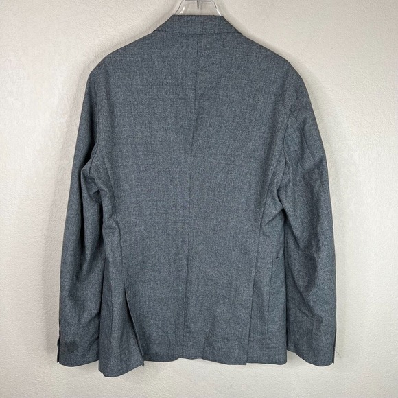 Boss Hugo Boss Men's 2 Button Reda 120 Blazer Jacket Long Sleeve Gray SZ 46 - Picture 8 of 13